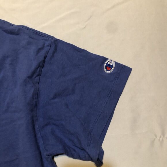 Women’s Champion Blue Short Sleeved Cropped T-Shirt Size Small - Picture 5 of 8